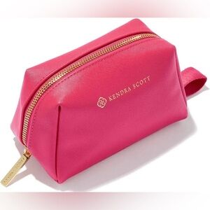 NWT Kendra Scott Small Cosmetic Case Bag - Hot Pink